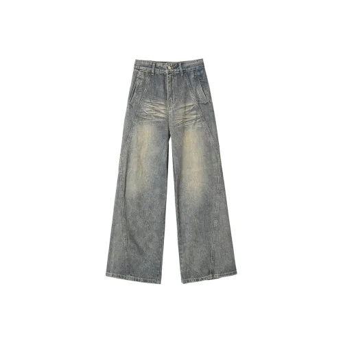 Cost Per Kilo Джинсы Унисекс Винтаж Синий