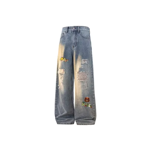 JINBEILE Унисекс Джинсы