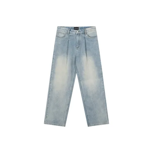 MIDDLE OF THE SKY Джинсы Унисекс Синий