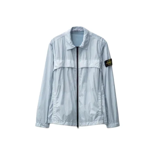 Stone Island Небесно-голубой Мужской Куртки