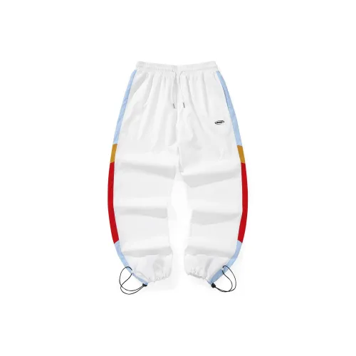 XXGOGO Прямой крой Брюки Тренировочные Брюки Унисекс Белый