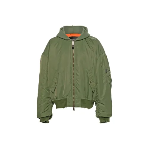 Balenciaga FW24 Хлопковый пуховик Loose fit Unisex Green