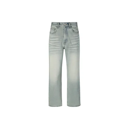 A3G4 Бирюзовый Унисекс Джинсы