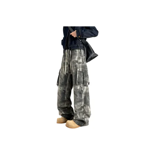 COMOWA Джинсы Унисекс Tie Dye Камуфляж