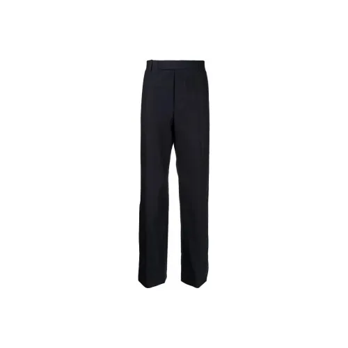 THOM BROWNE Форменные синие мужские вязаные тренировочные брюки