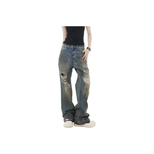 WELTER EXPERIMENT Blue Unisex Jeans