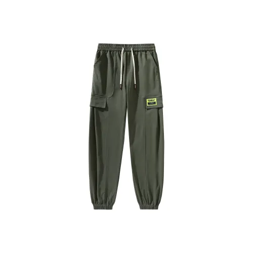 Gwola Карго Брюки Унисекс Армейский Зеленый