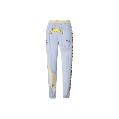PUMA KIDSUPER Синий Фиолетовый Мужские Повседневные Штаны