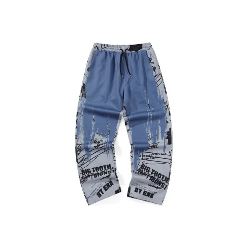 BT Повседневные брюки Унисекс Серый Синий