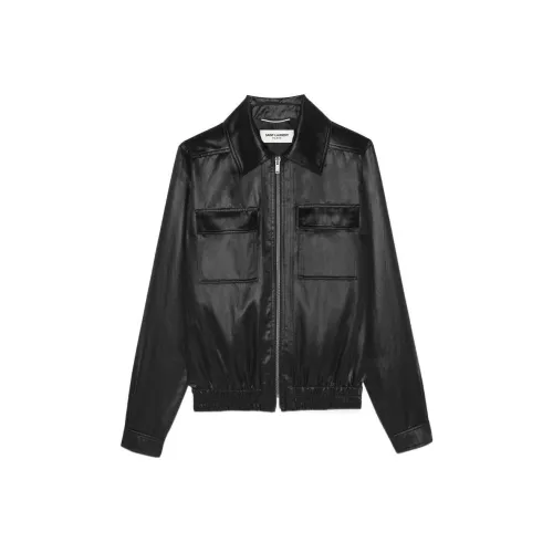 SAINT LAURENT Кожа Куртка Мужская