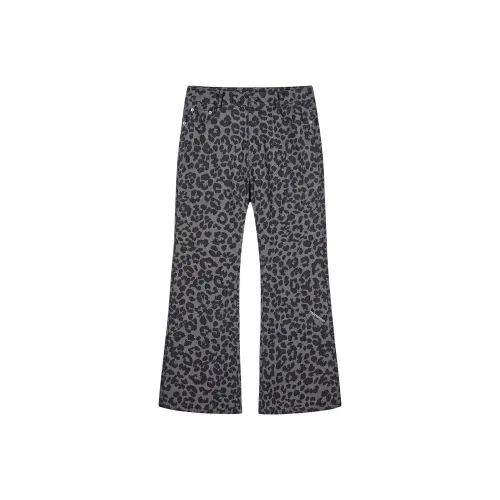 PASET Джинсы Унисекс Леопардовый принт