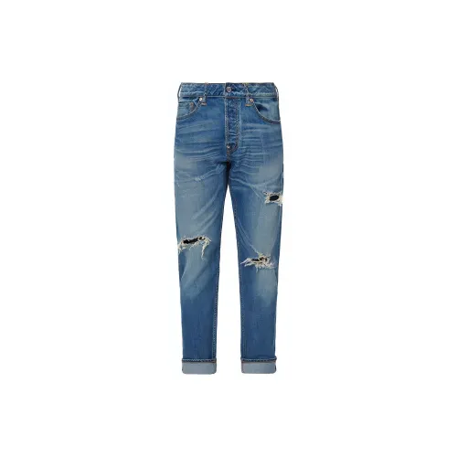 EVISU Джинсовый Синий Мужские Джинсы
