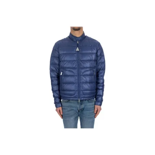 Moncler Acorus Series Пуховик Мужской Синий