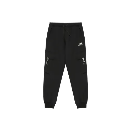 New Balance Черные Унисекс Вязаные Тренировочные Брюки