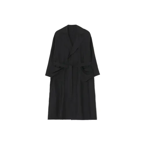 Yohji Yamamoto Черный Унисекс Тренч