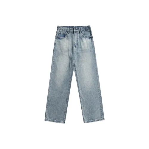 SIBANU Светло-синие мужские джинсы