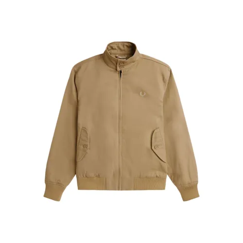 FRED PERRY Вельвет Харрингтон Куртка Куртки и Пальто Мужской Хаки