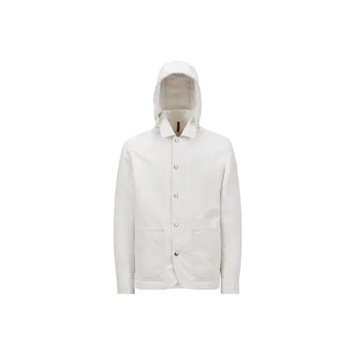 MONCLER Buffaure Series Пуховик Мужской Белый