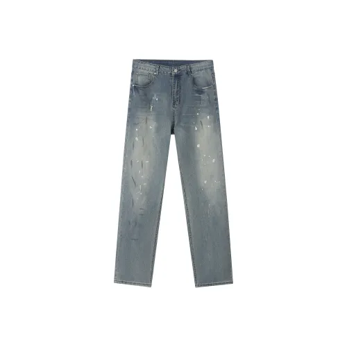 UNISEX Джинсы UNKNOWTAL вымытый синий