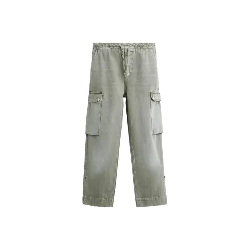 ZARA Khaki Мужские Карго Брюки