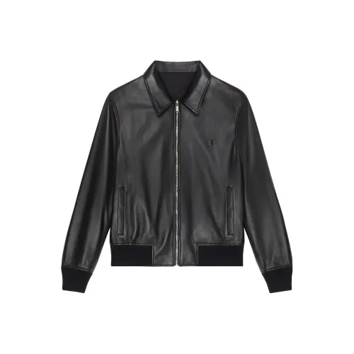 Givenchy Кожа Куртка Мужская Черная