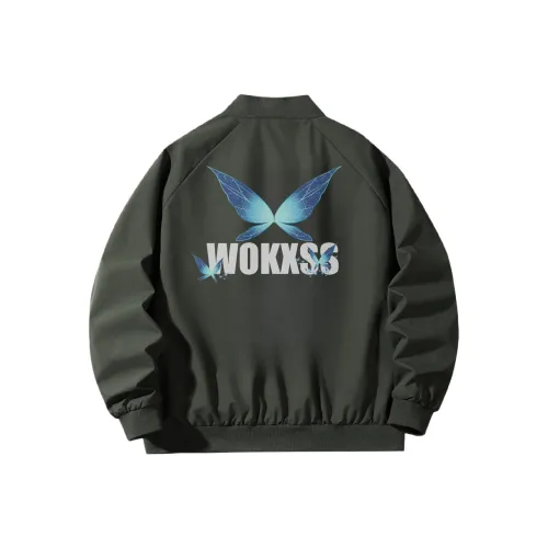 WOKXSS Куртки и пальто унисекс армейский зеленый