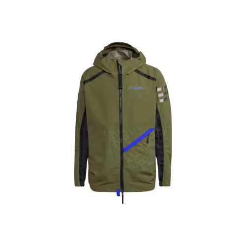 Adidas Terre Куртки и Пальто Мужские Earth Зеленый