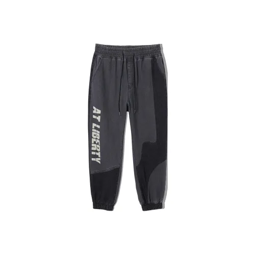 N Max FW22 Штаны с манжетами Джинсы Мужской Черный