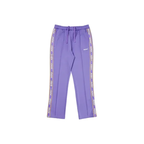 Nerdy Фиолетовые Унисекс Вязаные Тренировочные Брюки