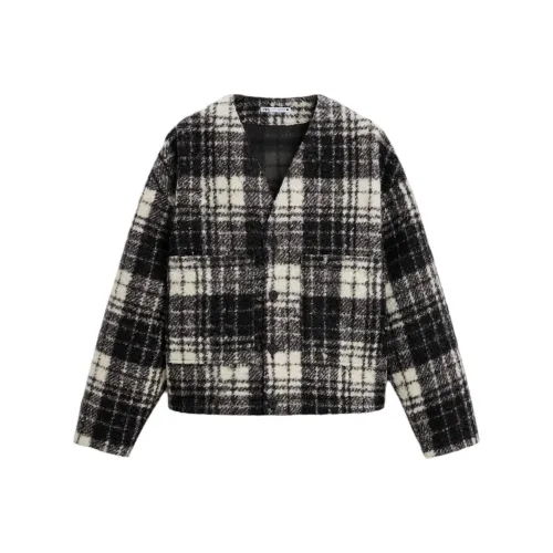 ZARA Черный/Белый Мужские Куртки