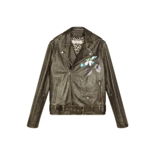 Golden Goose Черный Унисекс Кожаные куртки