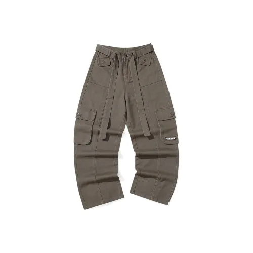 GENANX Повседневные брюки Унисекс Военный кофейный