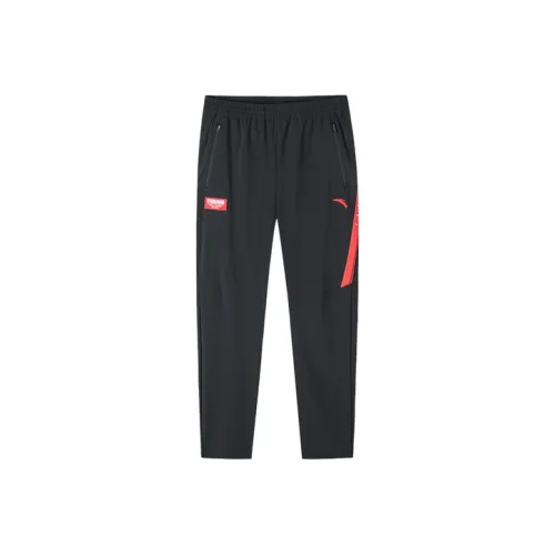 ANTA Variety Тренировки Коллекция Вязаные Тренировочные Брюки Мужские Черные