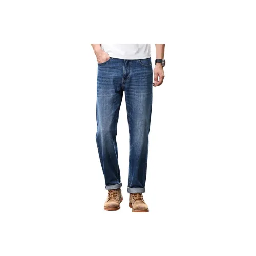 DANIUCHUANSHUO Джинсы Мужские Синие