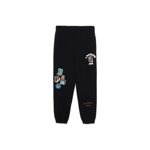 A BATHING APE Голова Series Мужские Вязаные Спортивные Штаны