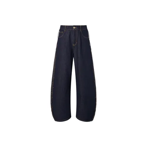 ROCAWEAR Джинсы Унисекс Темно-синий Деним