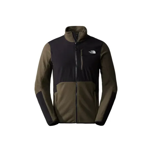 The North Face Glacier Pro Fleece Clothing Men's Gray Green The North Face Glacier Pro Флис Одежда Мужская Серый Зеленый