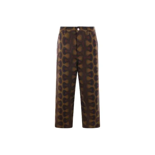 DRIES VAN NOTEN Коричневый Мужской Джинсы