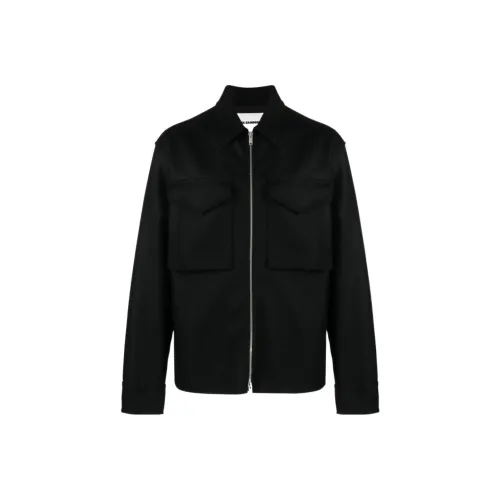 JIL SANDER Мужские черные куртки