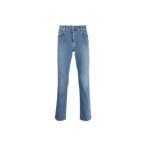 MOSCHINO Blue Men's Jeans МОШИНО Синий Мужской Джинсы