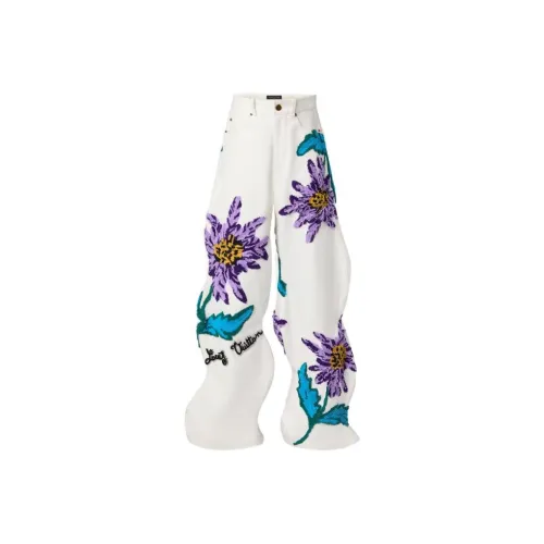 LOUIS VUITTON SS23 Джинсы Мужские Белые