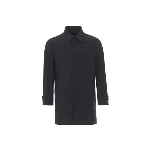 BRAUN BUFFEL Пуховик Мужской Темно-синий