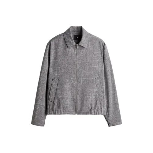 H&M Смешанный Темно-Серый Мужские Куртки