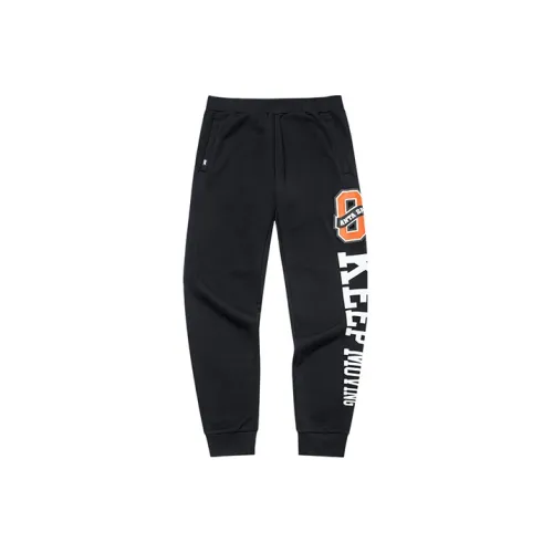 Anta Life Collection Черные Мужские Вязаные Спортивные Штаны