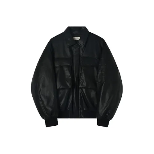 EVISTUB Черные Мужские Кожаные Куртки
