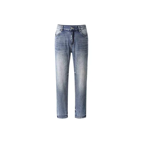 BY CREATIONS Blue Men's Jeans BY CREATIONS Синий Мужской Джинсы