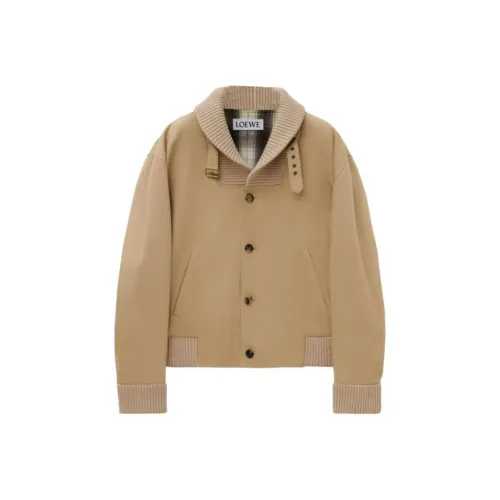 LOEWE SS24 Куртки Пальто Мужской Песочный