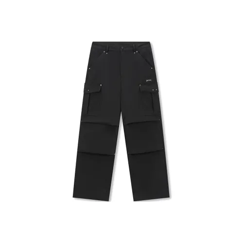 DICETINY Карго-брюки Унисекс Угольный Черный
