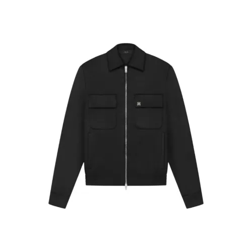 AMIRI Двойной карман куртка-блоузон на молнии черный мужские куртки и пальто