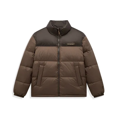 XTEP Пуховик Унисекс Вулканический Коричневый